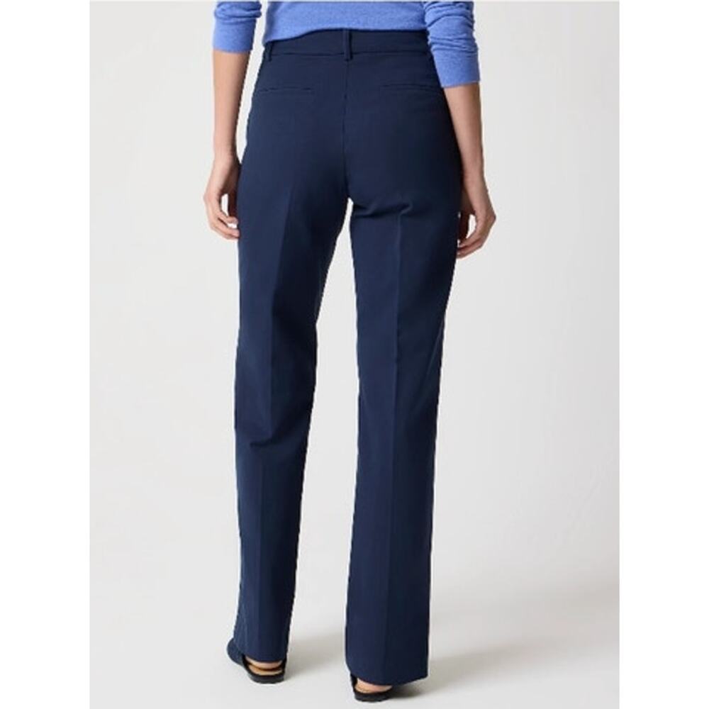 NWT J. Crew Remy Full-Length High-Rise Wide-Leg Pant Navy Blue 10 - Picture 2 of 12
